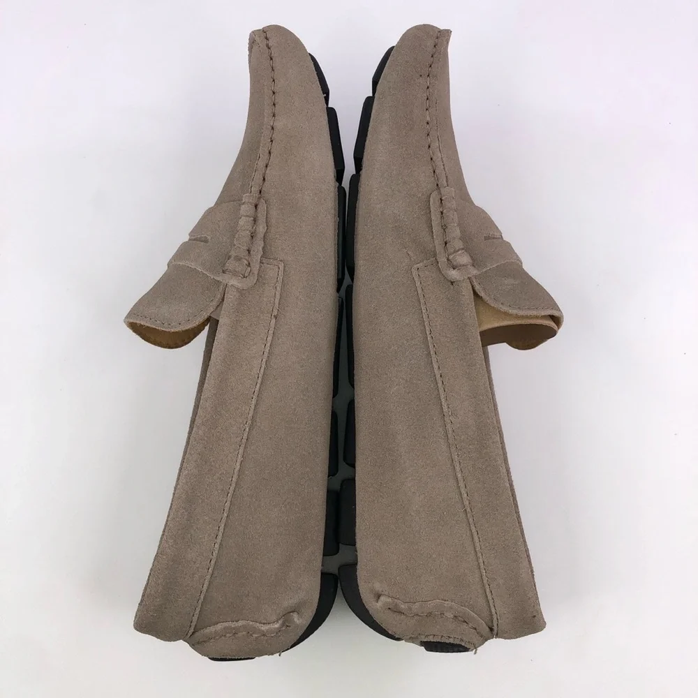 The Men’s Store Bloomingdales Dark Grey Penny Driver Loafer Shoes